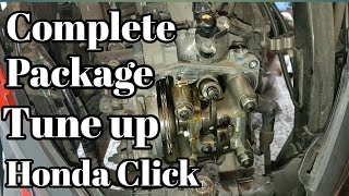 tune up engine honda click 125i [upl. by Hanshaw748]