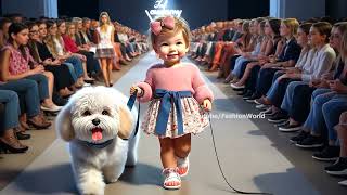 Bark amp Style Adorable Dog and Kid Fashion Walk BarkAndStyle DogAndKidFashion FashionPaws [upl. by Orest]