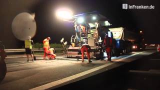 Nachtschicht in Franken  Auf der Autobahnbaustelle [upl. by Acilef99]