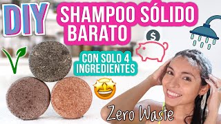 SHAMPOO SÓLIDO DIY  SOLO 4 INGREDIENTES  FÁCIL VEGANO  Mixi [upl. by Zins]