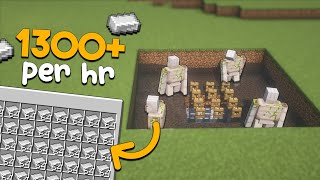 BIG Simple IRON Farm  18 Stacks PER HOUR [upl. by Ddahc539]