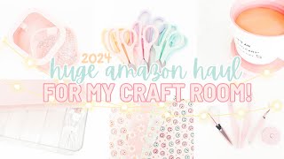 HUGE Amazon Craft Room Haul  Run To Amazon Crafters [upl. by Derby]