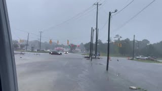 Flooding in Southport NC as tropical system spins up [upl. by Dee900]