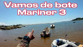 Bote Mariner 3 travessia para praia do Pontal [upl. by Almira]