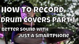 How To Record Drum Covers Part 1 recording drums without mics [upl. by Ardnekahs870]