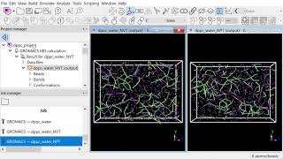 NVT and NPT simulations of bilayer formation with SCIENOMICS MAPS GROMACS plugin [upl. by Aehsan]