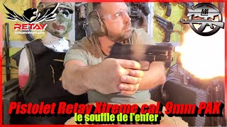 Pistolet Retay Xtreme PAK 9mm style Usp Compact ça tape fort 68 Joules [upl. by Hannis]