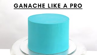 HOW TO COVER A CAKE WITH CHOCOLATE GANACHE WITH SMOOTH SIDES AND SHARP EDGES │ CAKES BY MK [upl. by Reidar983]