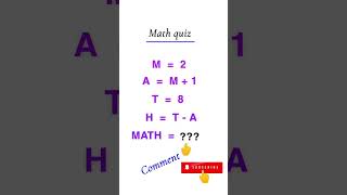 Solve math IQ test 🧐 maths mathbrainteasers mathstricks shorts [upl. by Nahgam902]