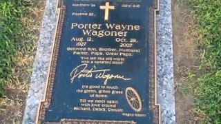 Porter Wagoner graveWoodlawn Memorial Park CemeteryNashvilleTn [upl. by Yromem]