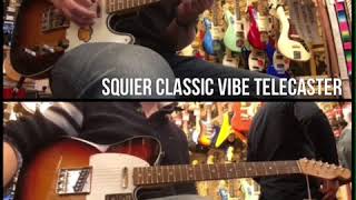 Fender Telecaster vs Squier Classic Vibe [upl. by Eittap377]