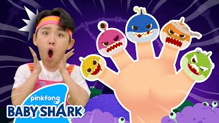 🧟‍♀️NEW NO Its the Zombie Shark Finger Family  Baby Shark Halloween  Baby Shark Official [upl. by Portland]