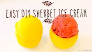 DIY Sherbet Ice Cream  2 Ingredient Sherbet [upl. by Lasser]