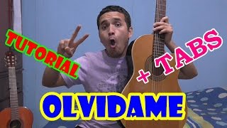 Olvidame  string karma TUTORIAL CON TABLATURA [upl. by Alleyne]