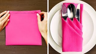 27 NAPKIN FOLD IDEAS [upl. by Derwood]