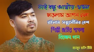 ভাই বন্ধুআত্মীয়স্বজনছাড়লাম আমি দেশশিল্পী জহির পাগলারসেরা একটিবিচ্ছেদ গানsingerjohir Pagla [upl. by Sukey]