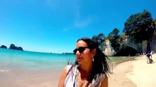 GOPRO  Coromandel  New Zealand  Cathedral Cove [upl. by Airrotal]