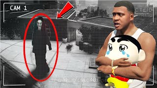 Franklin and Shinchan Found a Ghost Caught on Camera in GTA in Telugu [upl. by Oira]