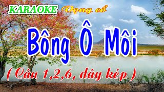 KARAOKE BÔNG Ô MÔI  Câu 126 Dây kép [upl. by Edbert]