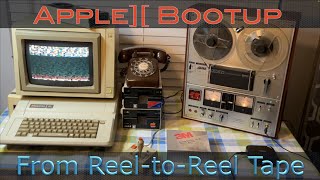 Apple II Bootup from Reel to Reel Tape [upl. by Eldnar369]