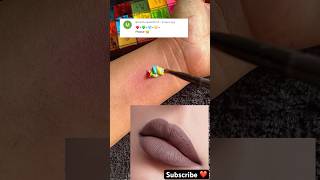 Nude BROWN lipstick YOU MUST try 💄lipstickhacks colourmixing brownlipstick [upl. by Nrehtak362]