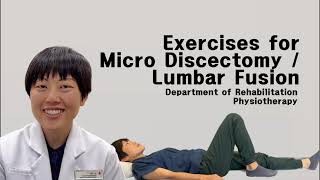 Exercises for Lumbar Discectomy and Fusion [upl. by Jadwiga85]