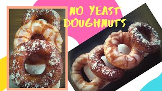 No Yeast Doughnuts Recipe  Fluffy Homemade Doughnuts Without Eggs amp Yeast  Kalyanis Recipe Book [upl. by Clerk836]