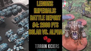 Legions Imperialis Battle Report Number 4 2000pts Solar Auxilia vs Alpha Legion [upl. by Dorolisa]