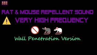 ⚠️Wall Penetration Version 🚫🐀🐁 Rat amp Mouse Repellent Sound Very High Frequency 6 Hour [upl. by Hcurab]