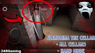 Slendrina The Cellar  All Cellars  Hard mode Gameplay Walkthrough [upl. by Gassman]