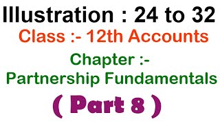 ACCOUNTS  PARTNERSHIPFUNDAMENTALSPart 8Chapter 2Illustration 2432CBSE12th ClassTS GREWAL [upl. by Dhiman]