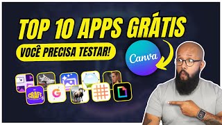 TOP 10 aplicativos CANVA GRÁTIS que você precisa testar MUITO ÚTEIS [upl. by Nerine991]