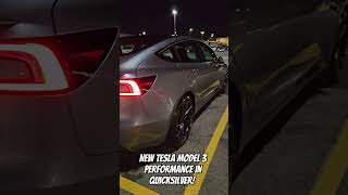 New Tesla Model 3 Performance In Quicksilver teslamodel3 quicksilver model3 model3performance [upl. by Gnilsia365]