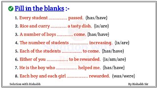 Fill in the blanks with correct form of verbs  Choose the correct form of verbs Fill in the blanks [upl. by Greenman]