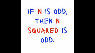 If n is odd then n2 is odd [upl. by Waylin]