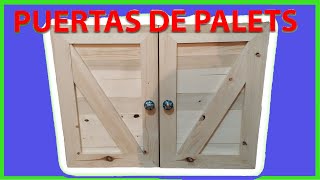 ♻️ Aprende ahora cómo Crear tus PUERTAS con PALETS Fácil [upl. by Aciamaj]