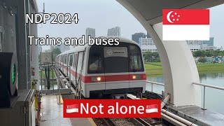 NDP 2024 not alone music video train and buses [upl. by Newg139]