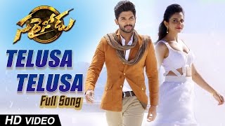 Telusa Telusa Full Video Song  Sarrainodu  Allu Arjun  Rakul Preet Catherine Tresa [upl. by Mariya]