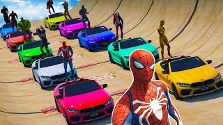 Novos Desafio e Heróis com Carros Jet Ski Aeronave New Challenge and Sounds SPIDERMAN mod GTA 5 [upl. by Aztinay240]