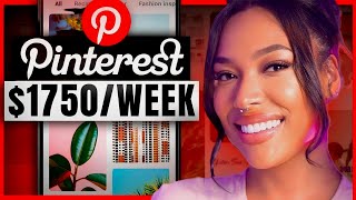 Make 1750 Per WEEK With Pinterest Affiliate Marketing Beginners Guide [upl. by Menzies468]