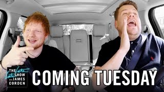 Ed Sheeran Carpool Karaoke First Look  Late Late in London [upl. by Wang349]