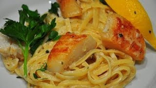 Seafood Linguine in a Cream Sauce [upl. by Eciralc]