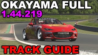 iRacing Mazda MX5 Okayama  Full Course  Track Guide  Hotlap [upl. by Gnurt383]