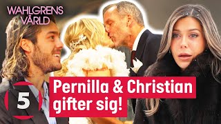 Wahlgrens värld  Pernilla och Christian gifter sig under en tårfylld ceremoni  Kanal 5 Sverige [upl. by Latsyk]