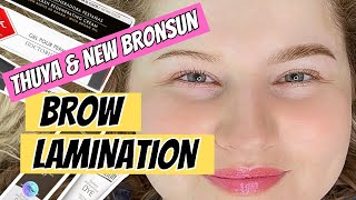 THUYA BROW LAMINATION STEP BY STEP  BRONSUN NEW FORMULA  Full Tutorial [upl. by Derby860]