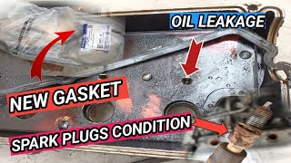 Wagon R Engine Head Cover Gasket Replacement [upl. by Anelhtak595]