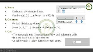 rows columns cell in msexcel [upl. by Jimmie62]