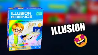 ILLUSION Science Experiment Kit Unboxing amp Review [upl. by Anuaf]