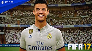 FIFA 17  Real Madrid vs Barcelona  La Liga Santander Full El Clasico Match  PS5™ 4K60 [upl. by Deirdre]