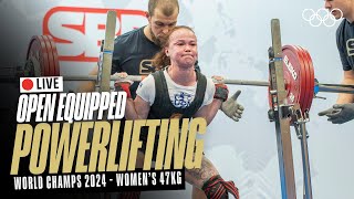 🔴 LIVE Powerlifting  Womens 47kg  World Open Equipped Championships [upl. by Madel459]